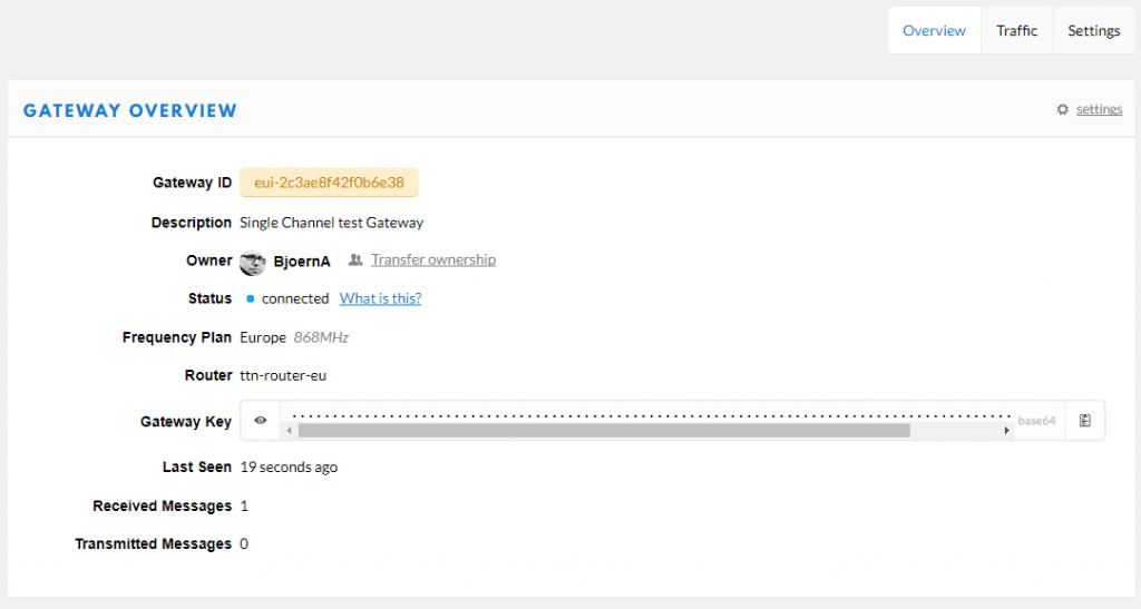 lorawan gateway traffic