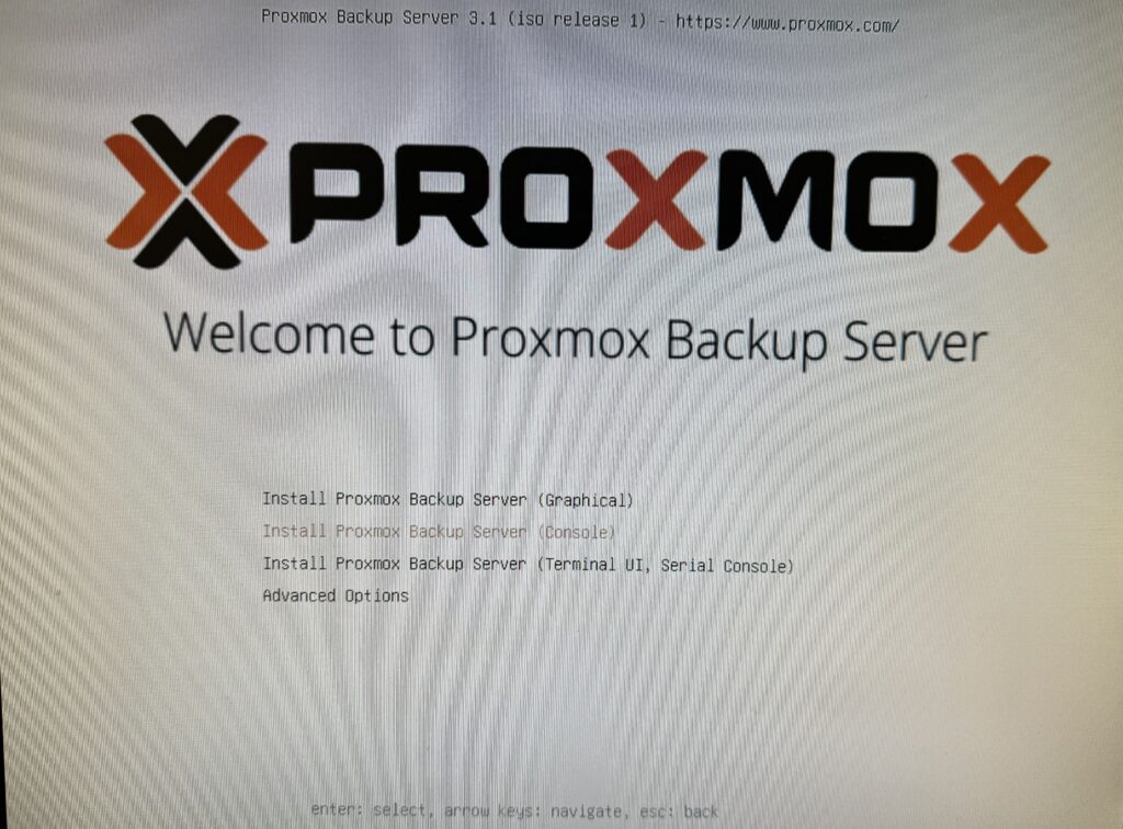 Proxmox Backup Server Install
