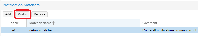 Proxmox Notifications Matchers