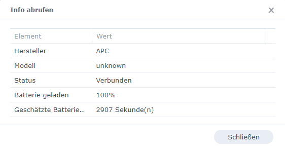 Synology Diskstation als NUT Client