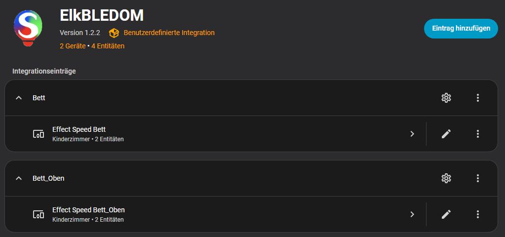 ELK-BLEDOM Integration