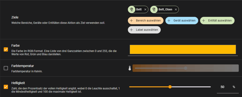 ELK-BLEDOM Automatisierung