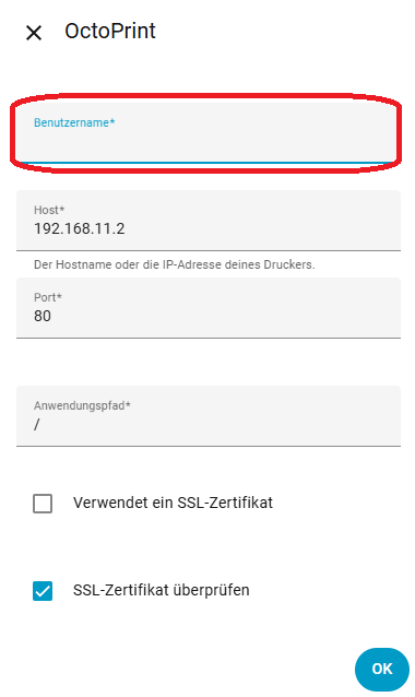 OctoPrint Integration